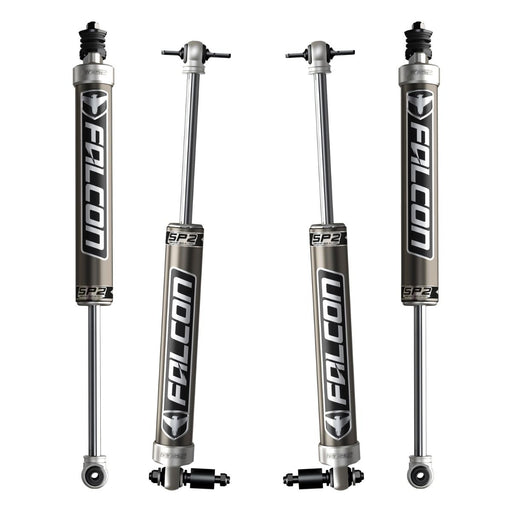 JK 4dr: Falcon SP2 2.1 Monotube Shock Kit (3–3.5” Lift)