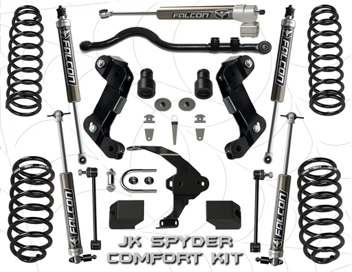 JK Jeep Wrangler 3" Spyder Comfort Kit