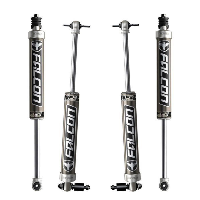JK 4dr: Falcon SP2 2.1 Monotube Shock Kit (1.5–2.5” Lift)