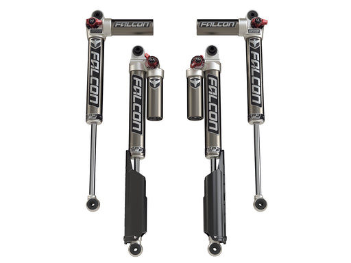 JL 4dr: Falcon SP2 3.3 Fast Adjust Piggyback Shock Kit (2–4.5” Lift)