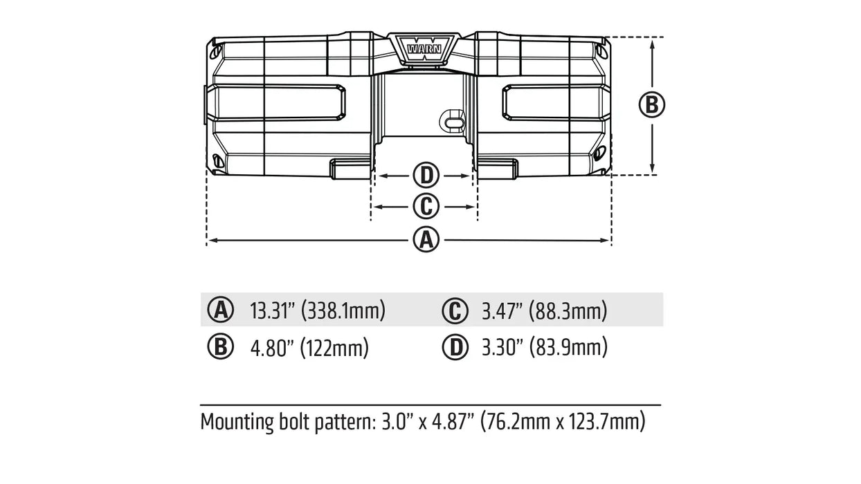 WARN AXON 35 Winch with Plow Mode 110235