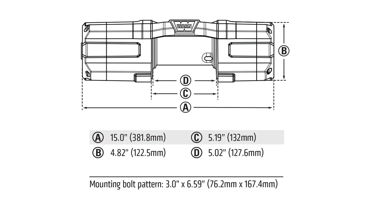 WARN AXON 55 Winch with Plow Mode 110255