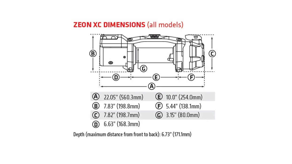 WARN ZEON XC 12 Winch 110412