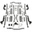 JK 2dr: TeraFlex 4" Alpine CT4 Prerunner Long Arm Suspension System – No Shocks – 1145042