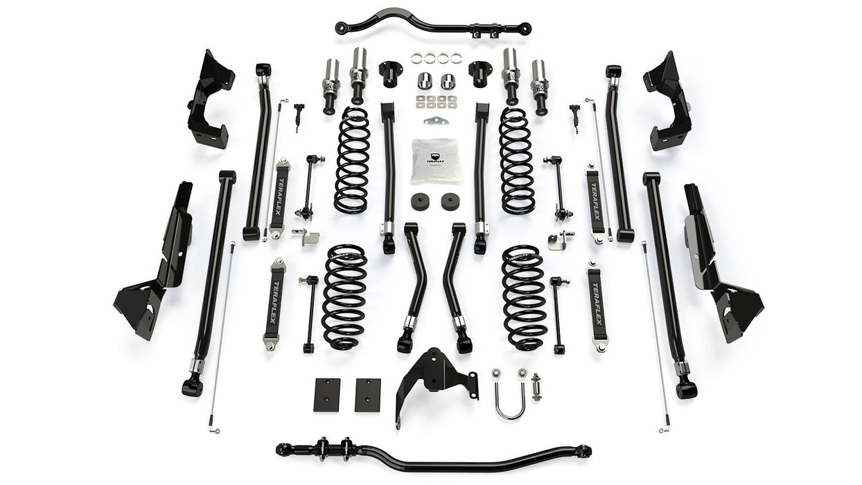JK 4dr: TeraFlex 4" Alpine CT4 Prerunner Long Arm Suspension System – No Shocks – 1145044