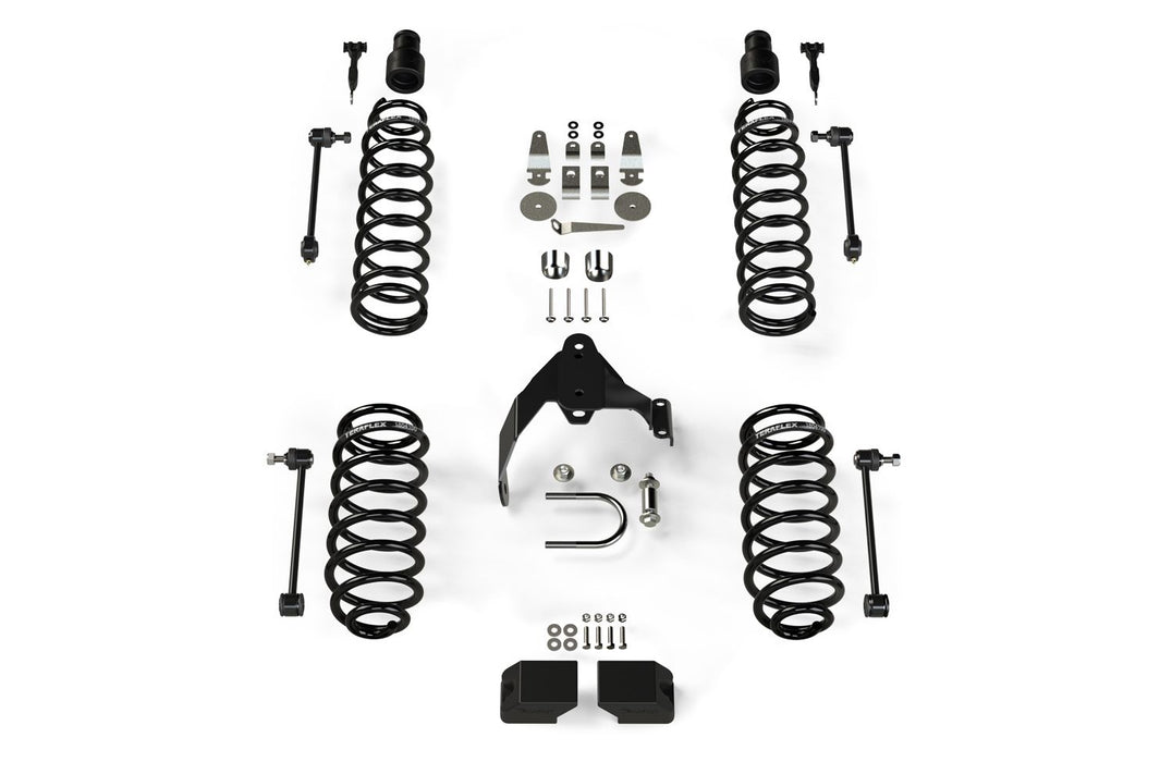 JK 4dr: TeraFlex 3" Coil Spring Base Lift Kit – No Shocks – 1151200