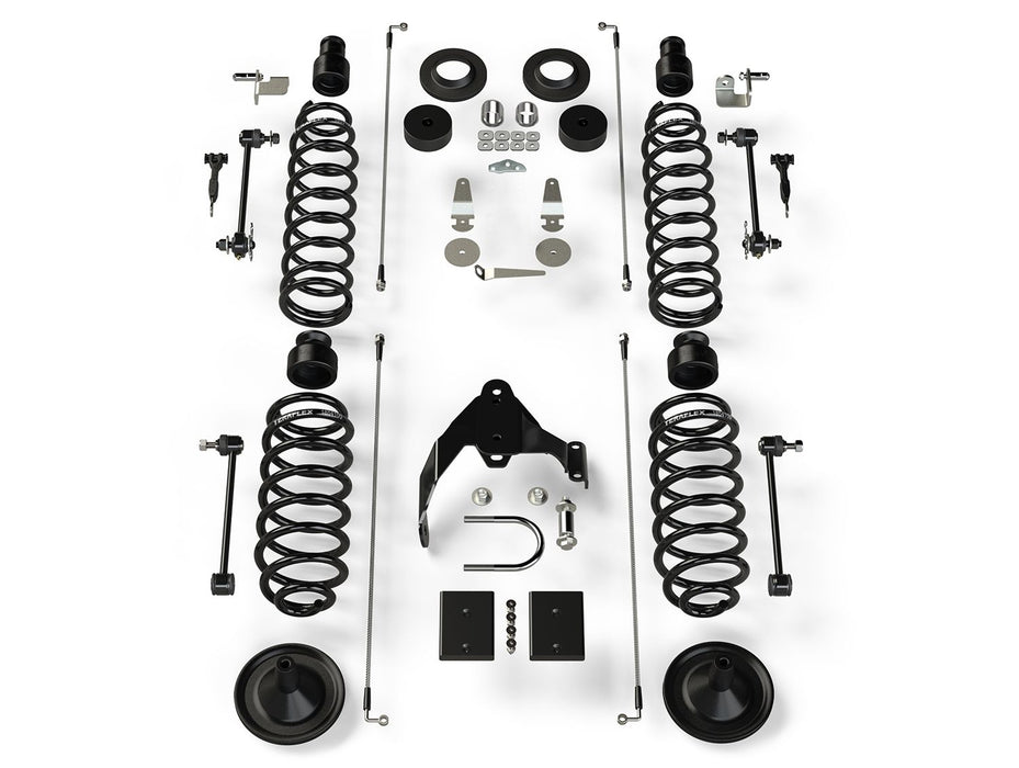 JK 4dr: TeraFlex 4" Coil Spring Base Lift Kit – No Shocks – 1151401
