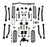 JK 2dr: TeraFlex 3" Alpine CT3 Outback Overland Short Arm Suspension System – No Shocks – 1167202