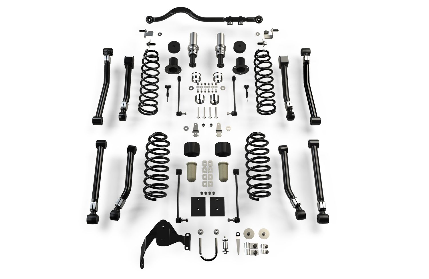 JK 4dr: TeraFlex 3" Alpine CT3 Outback Overland Short Arm Suspension System – No Shocks – 1167204