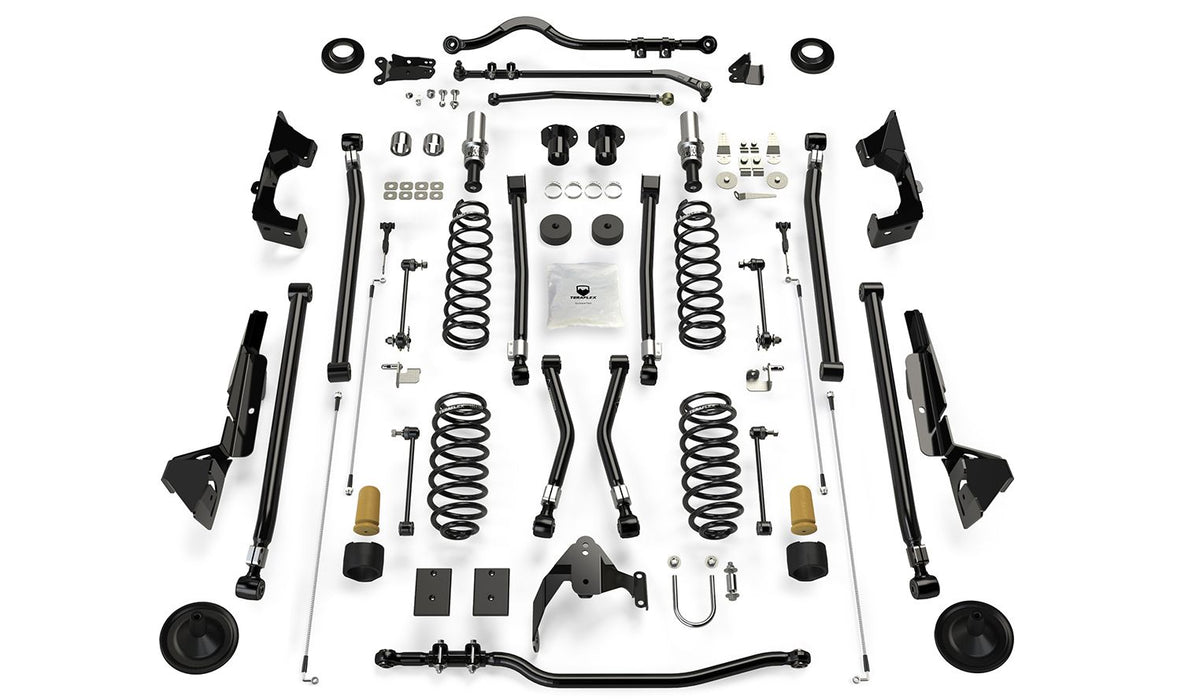 JK 2dr: TeraFlex 6" Alpine CT6 Long Arm Suspension System – No Shocks – 1226000