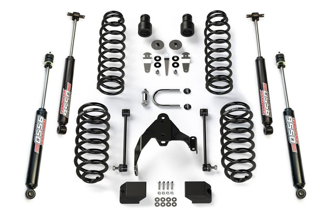JK 4dr: TeraFlex 2.5" Coil Spring Base Lift Kit & 9550 VSS Twin-Tube – 1251000