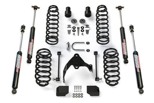 JK 4dr: TeraFlex 2.5" Coil Spring Base Lift Kit & 9550 VSS Twin-Tube – 1251000
