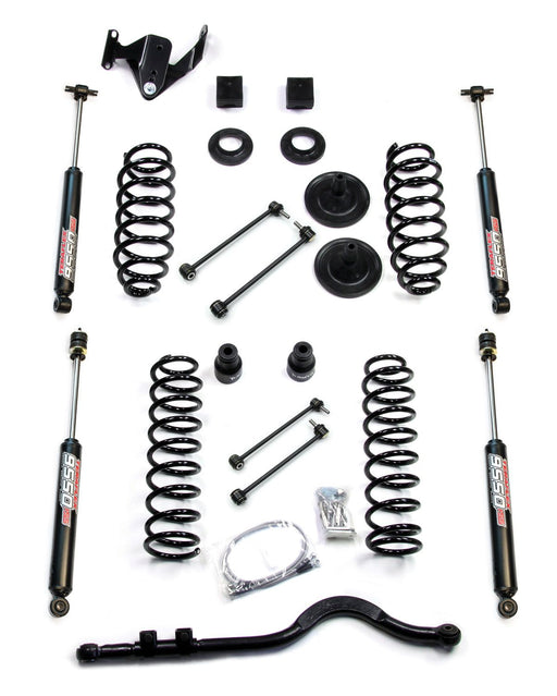 JK 4dr: TeraFlex 3" Coil Spring Base Lift Kit With Front Track Bar & 9550 VSS Twin-Tube – 1251220