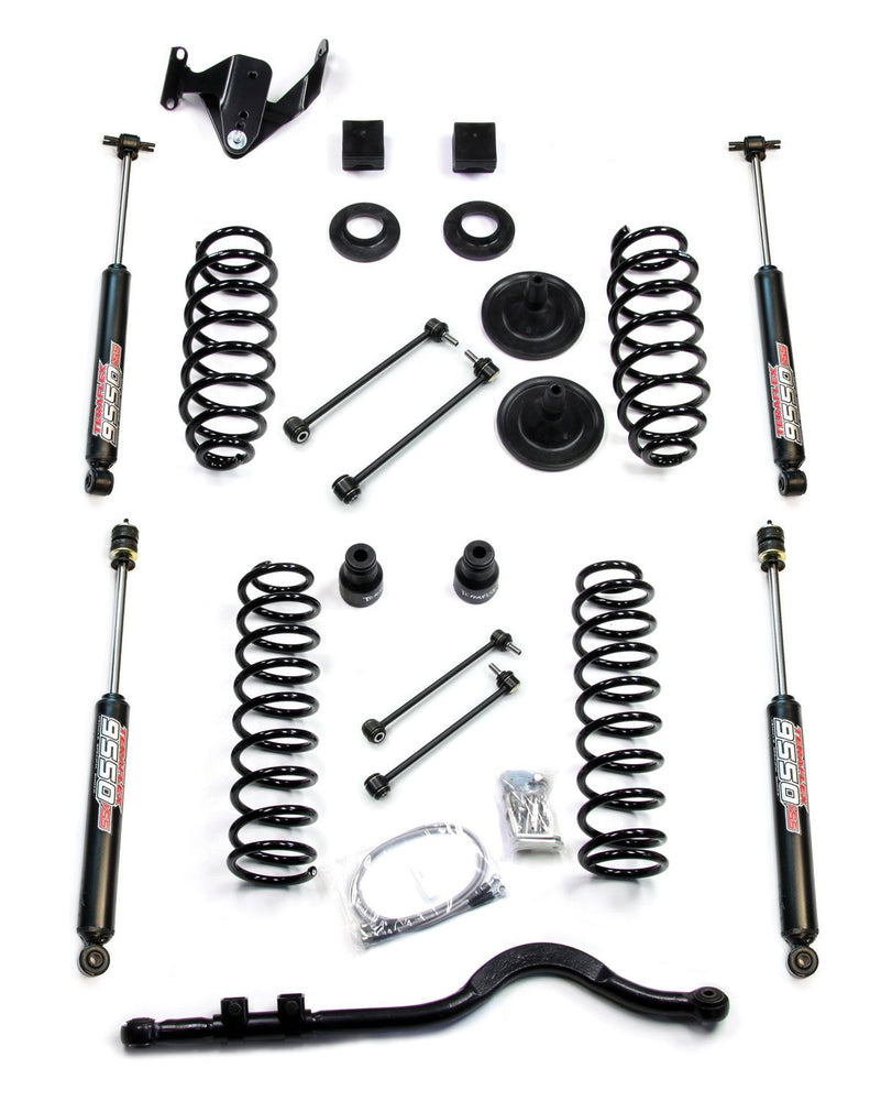 JK 4dr: TeraFlex 3" Coil Spring Base Lift Kit With Front Track Bar & 9550 VSS Twin-Tube – 1251220
