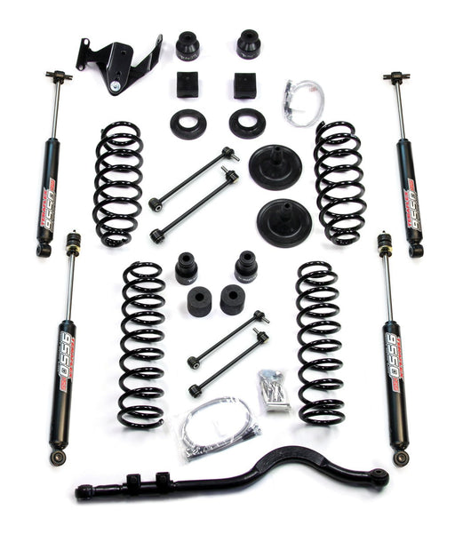 JK 4dr: TeraFlex 4" Coil Spring Base Lift Kit With Front Track Bar & 9550 VSS Twin-Tube – 1251400
