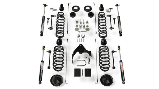 JK 4dr: TeraFlex 4" Coil Spring Base Lift Kit & 9550 VSS Twin-Tube – 1251401