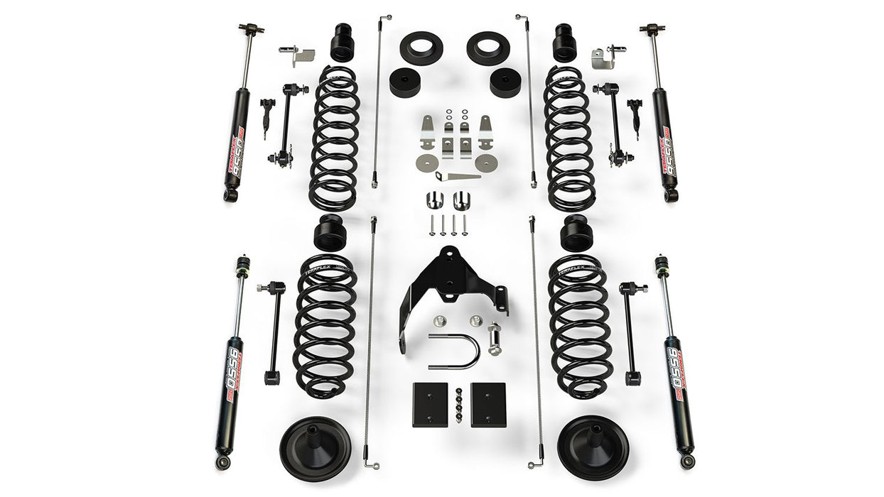 JK 2dr: TeraFlex 4" Coil Spring Base Lift Kit & 9550 VSS Twin-Tube – 1251421
