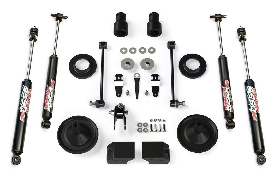 JK: TeraFlex 2.5" Performance Spacer Lift Kit & 9550 VSS Twin-Tube – 1255200