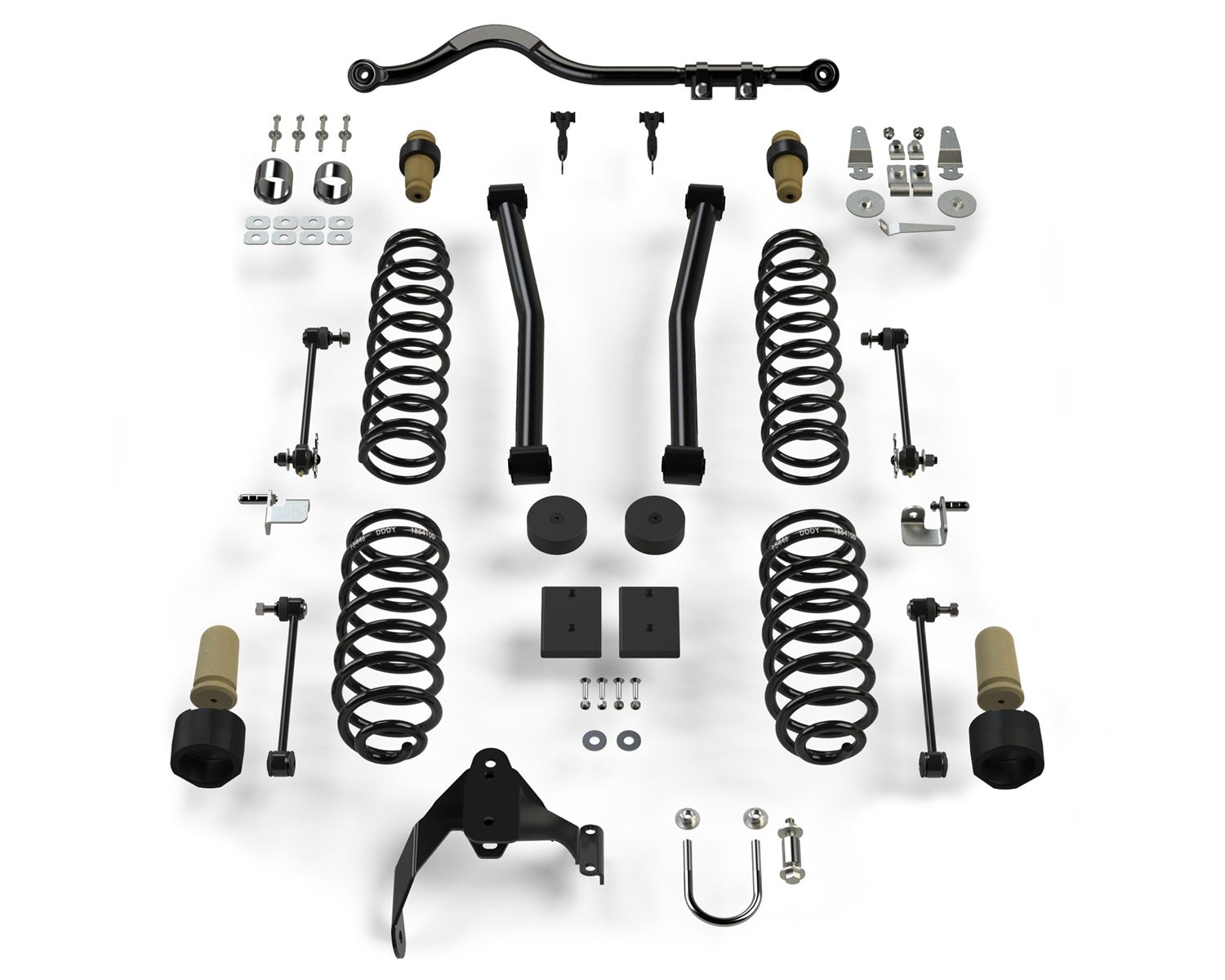 JK 4dr: TeraFlex 2.5" Sport ST2 Suspension System – No Shocks – 1312000