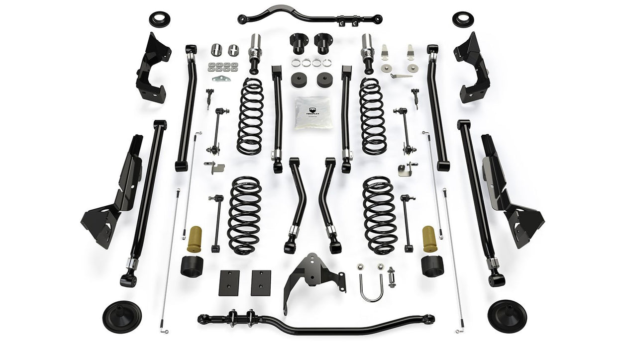 JK 4dr: TeraFlex 4" Alpine CT4 Long Arm Suspension System – No Shocks – 1324000