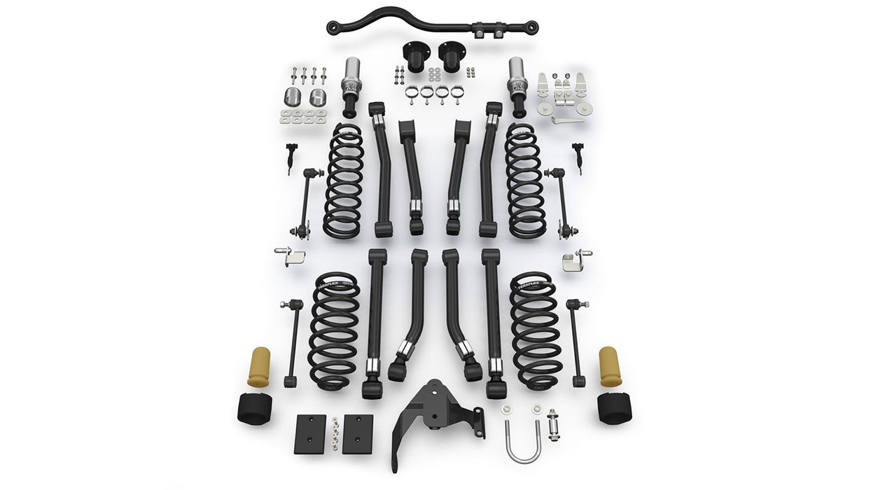 JK 4dr: TeraFlex 3" Alpine RT3 Short Arm Suspension System – No Shocks – 1333000