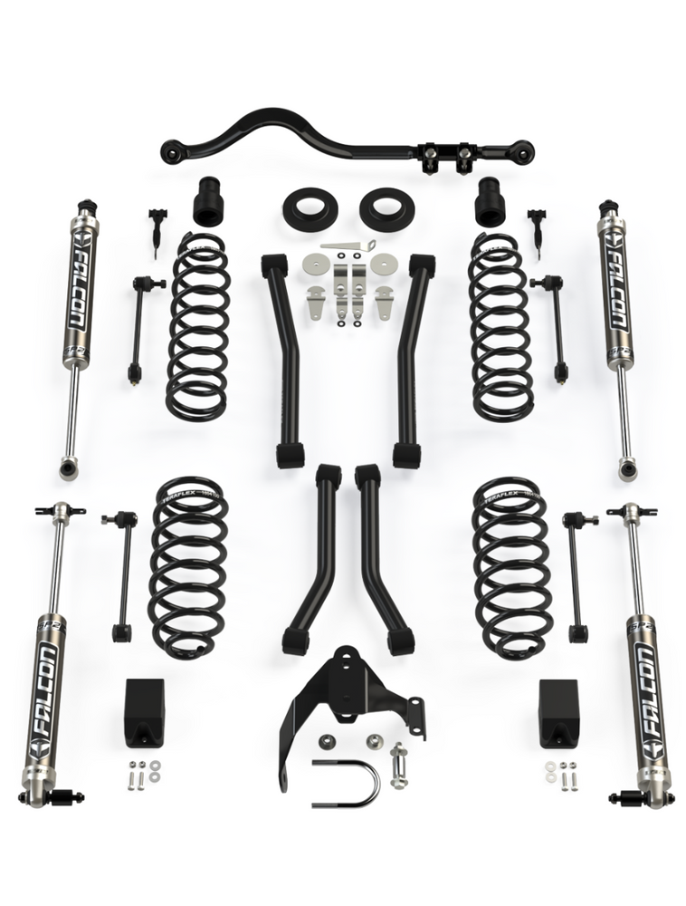 TeraFlex 1342000 3" Trail Select Adventure Kit with Falcon 2.1 Shocks, Jeep Wrangler JK