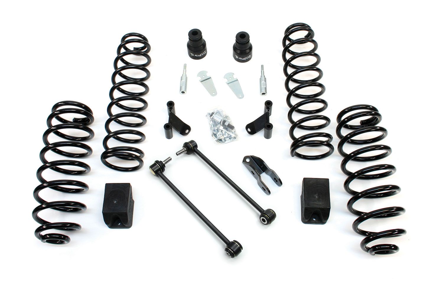 JK 4dr: TeraFlex 2.5" Coil Spring Base Lift Kit & Shock Extensions – 1352000
