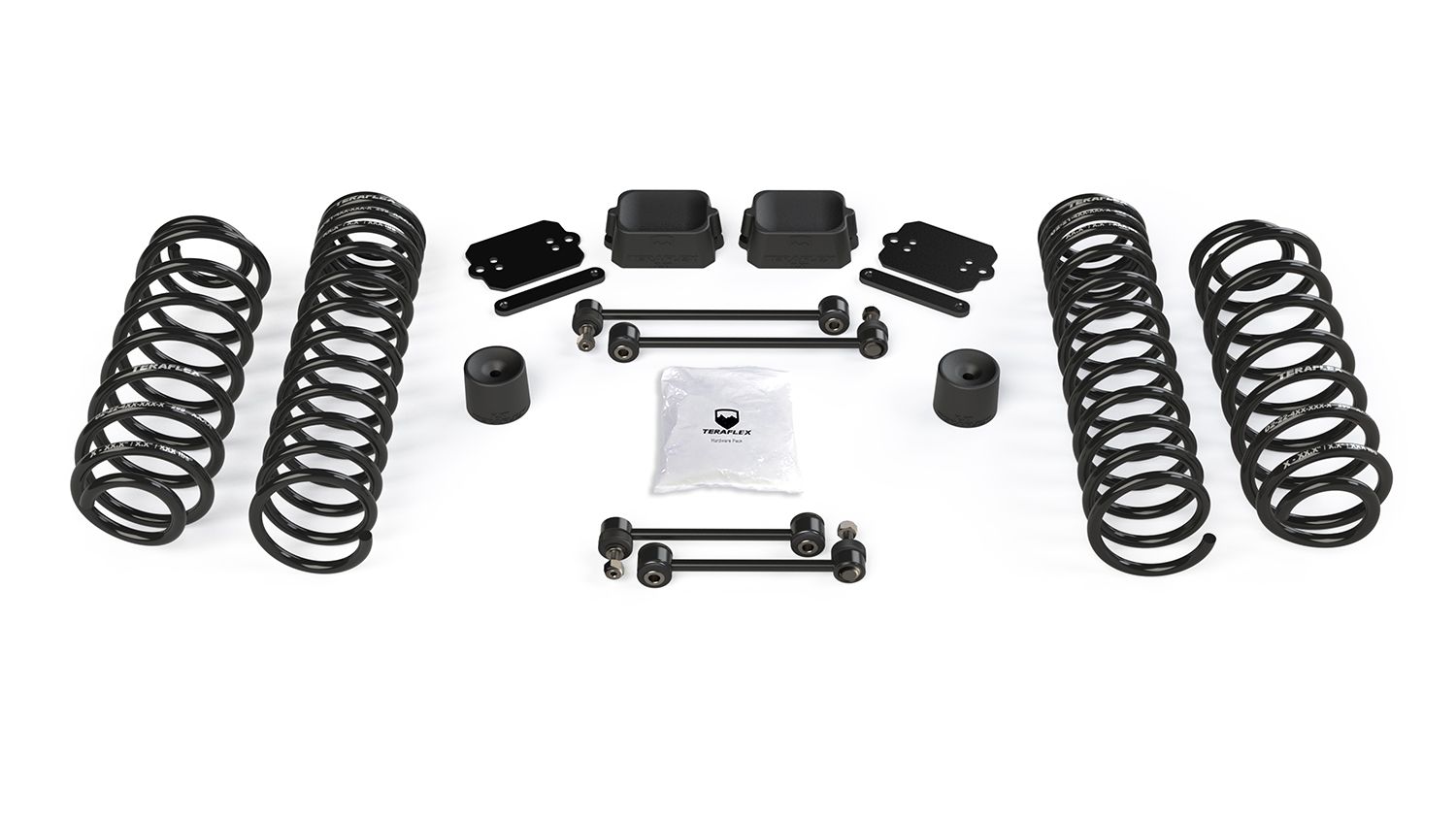 JL 4dr: TeraFlex 2.5" Coil Spring Base Lift Kit – No Shocks (3.0L Diesel / 392 / 4XE)