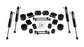 JL 4dr Sport/Sahara: TeraFlex 2.5" Performance Spacer Lift Kit & 9550 VSS Twin-Tube – 1365250