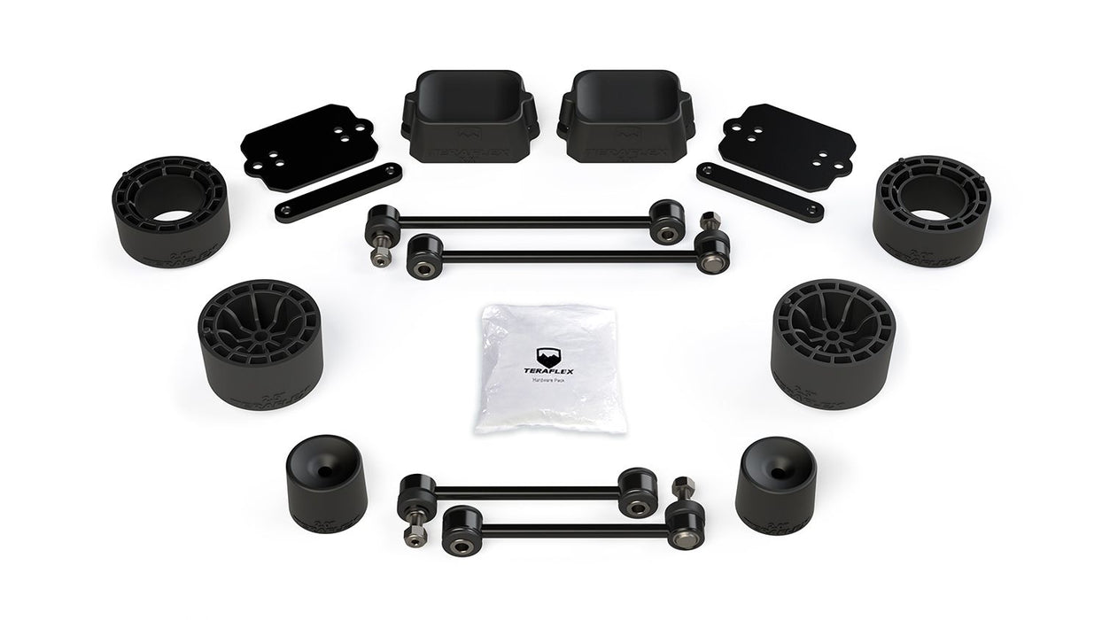 JL 2dr Rubicon: TeraFlex 2.5" Performance Spacer Lift Kit – No Shocks – 1365310