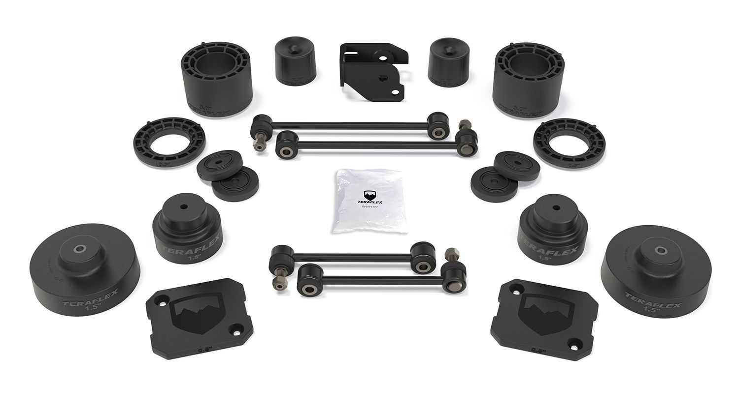 JT: TeraFlex 3.5" Performance Spacer Lift Kit – No Shocks – 1375300