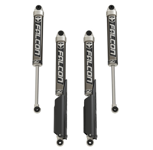JT: Falcon SP2 2.1 Monotube Shock Kit (0–1.5” Lift)