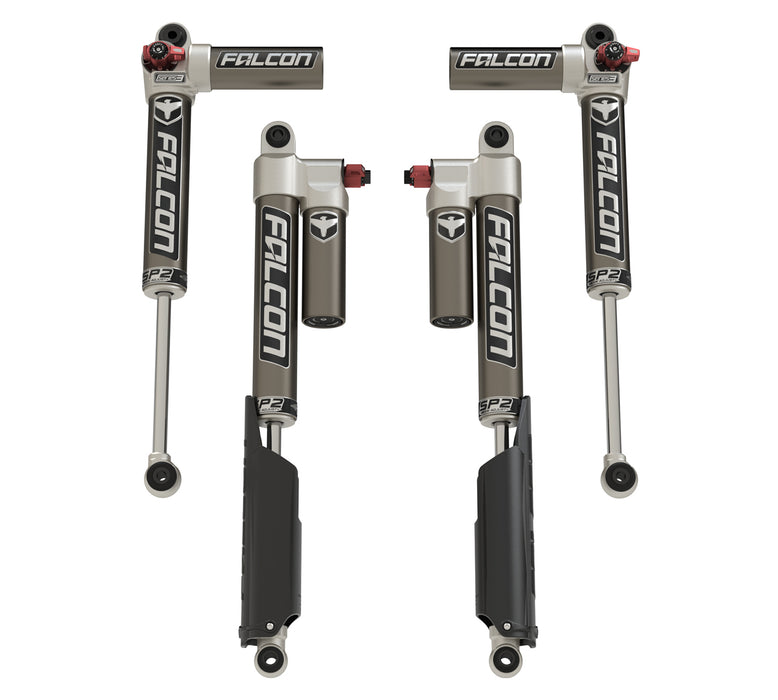 JT: Falcon SP2 3.3 Fast Adjust Piggyback Shock Kit (0–1.5” Lift)