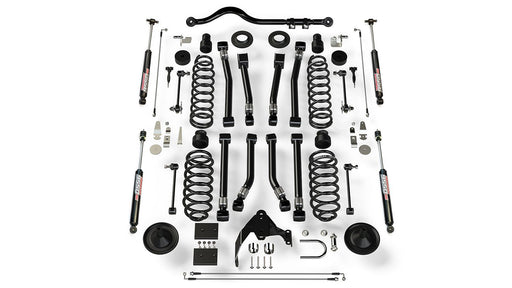 JK 2dr: TeraFlex 4" Suspension System With 8 Alpine Short Control Arms & 9550 VSS Twin-Tube – 1451403