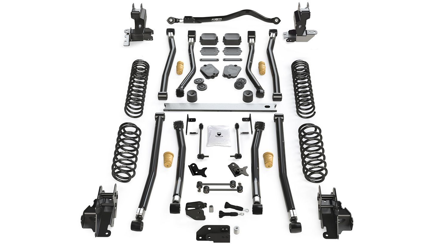 JL 2dr: TeraFlex 3.5" Alpine CT3 Long Arm Suspension System – No Shocks – 1523100