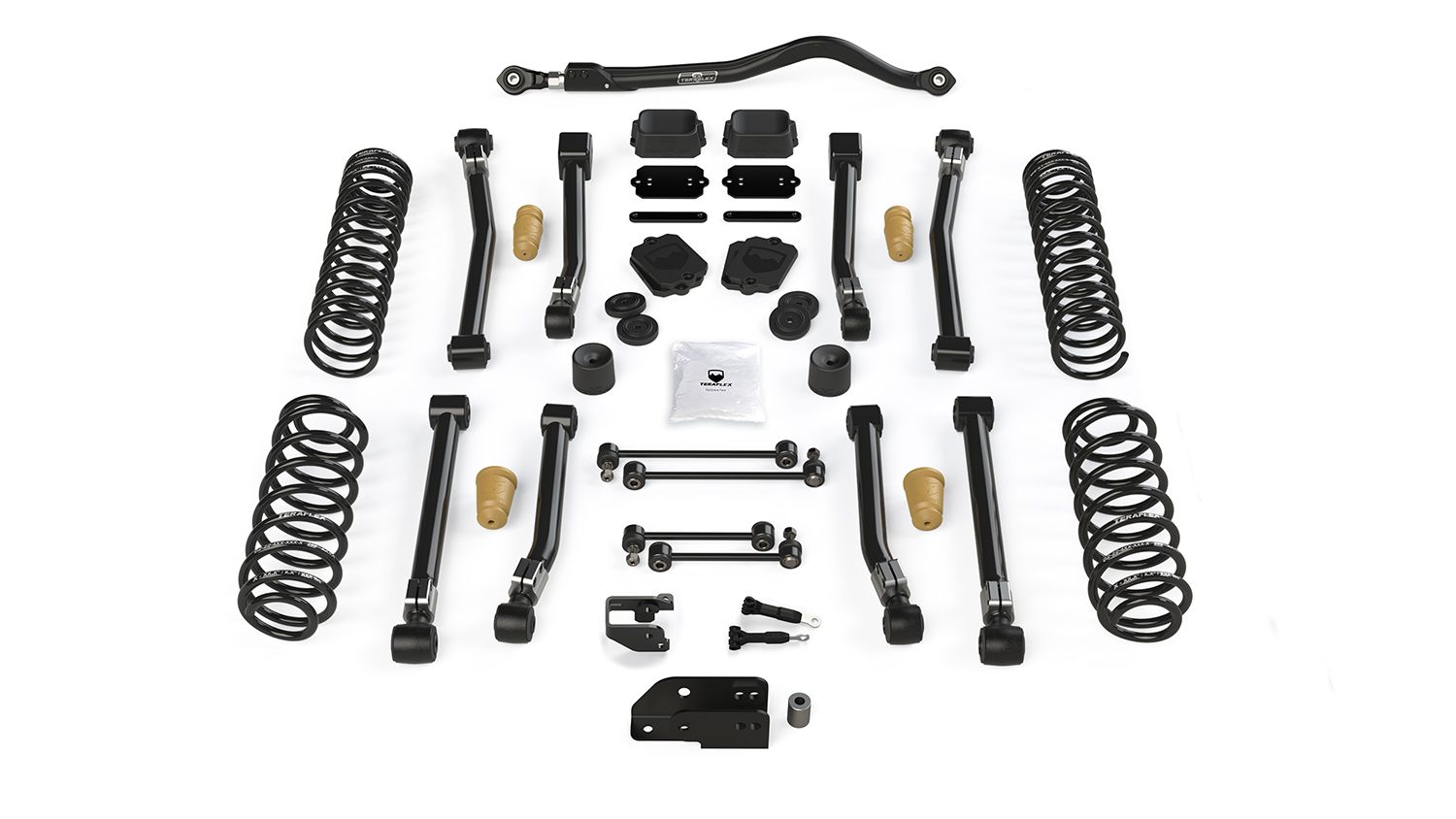 JL 2dr: TeraFlex 3.5" Alpine CT3 Short Arm Suspension System – No Shocks – 1523200