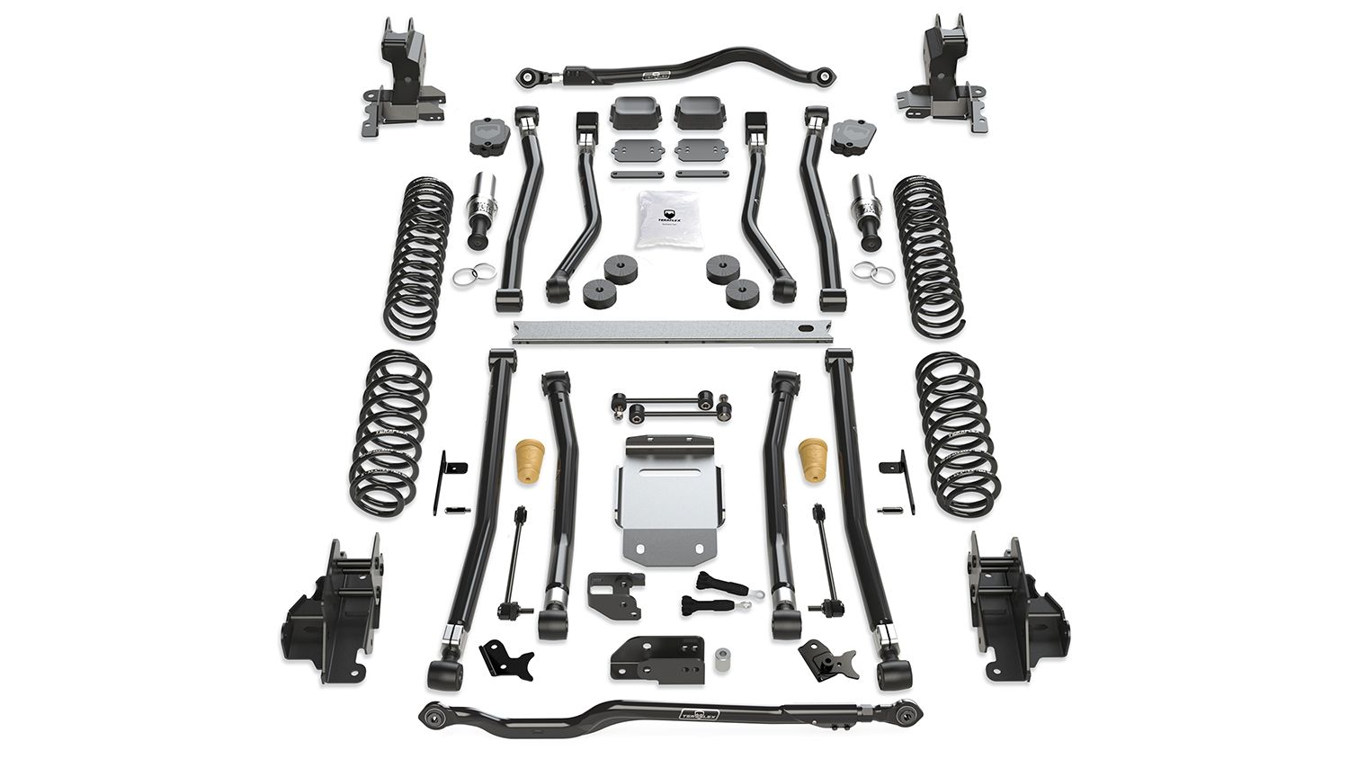 JL 4dr: TeraFlex 3.5" Alpine RT3 Long Arm Suspension System – No Shocks