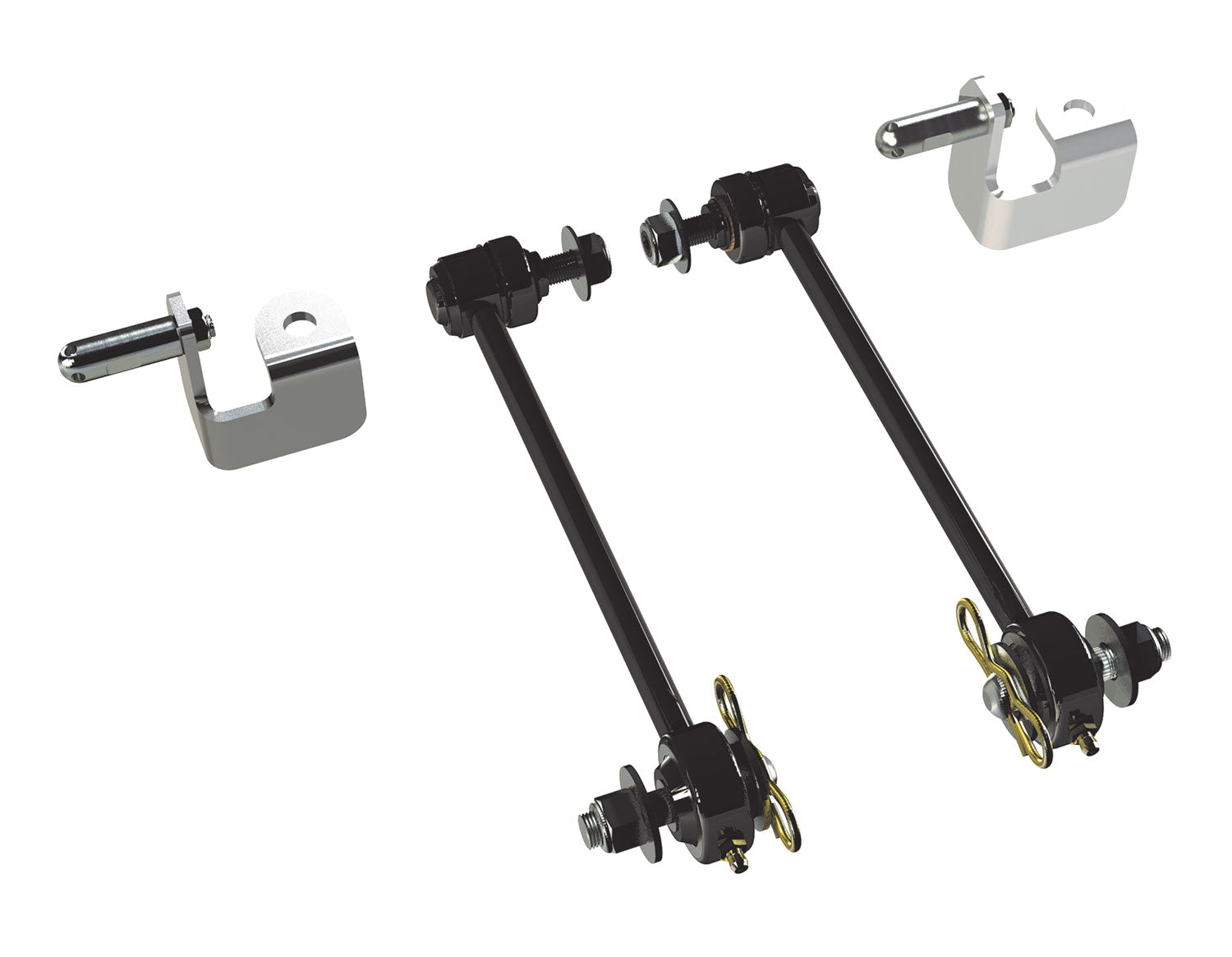 JK: 8.5” Front Sway Bar Quick Disconnect Kit (0-2.5” Lift)