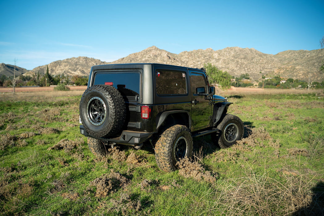DV8 2007-2018 Jeep Wrangler JK – FS-7 Series Rear Bumper – RBJK-12