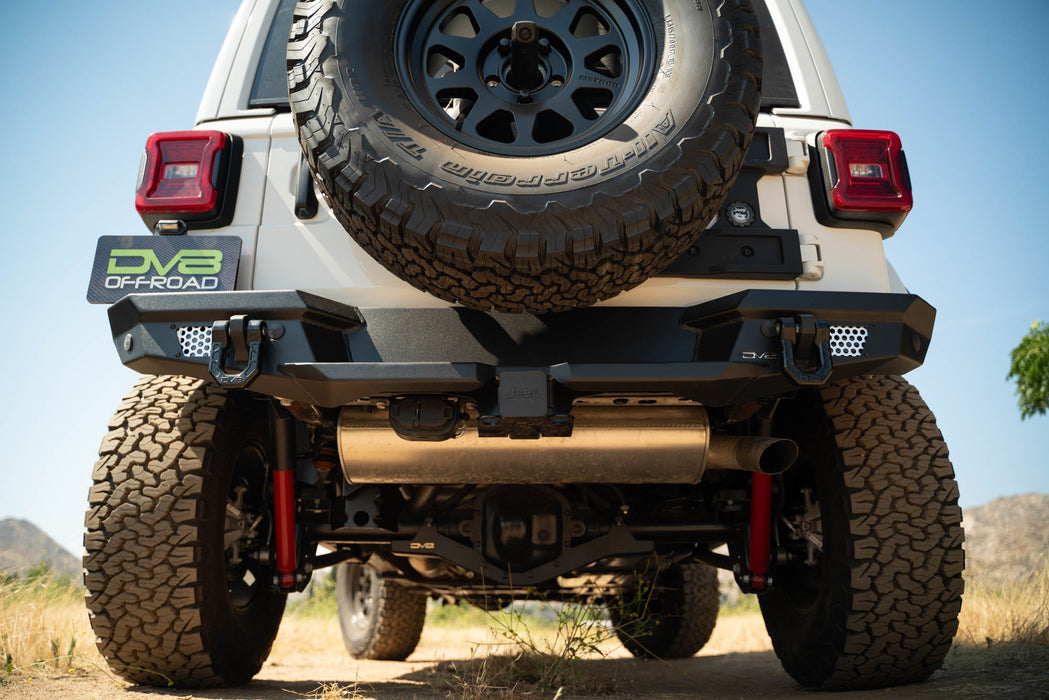 DV8 2018-2026 Jeep Wrangler JL – MTO Series Rear Bumper – RBJL-13