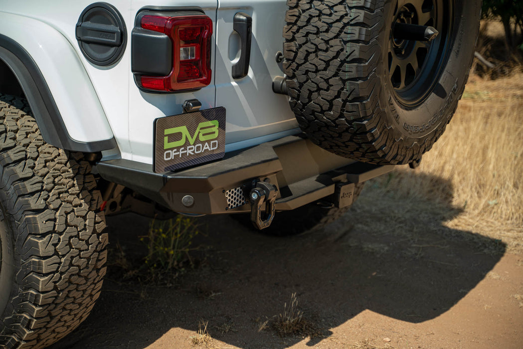 DV8 2018-2026 Jeep Wrangler JL – MTO Series Rear Bumper – RBJL-13