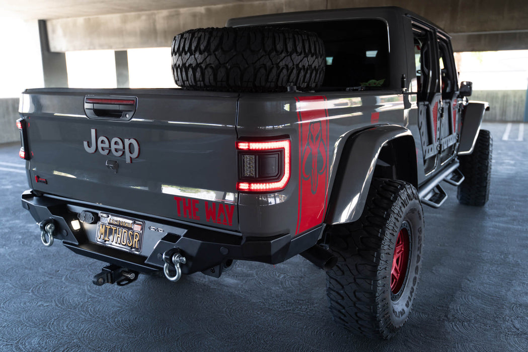 DV8 2020-2026 Jeep Gladiator JT – FS-15 Series Rear Bumper – RBGL-11