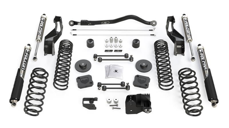 TeraFlex 2042000 3.5" Trail Select Adventure Kit with Falcon 2.1 Shocks, Jeep Gladiator JT