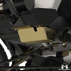 Jeep TJ/LJ Wrangler Steering Skid Plate, Gold Zinc