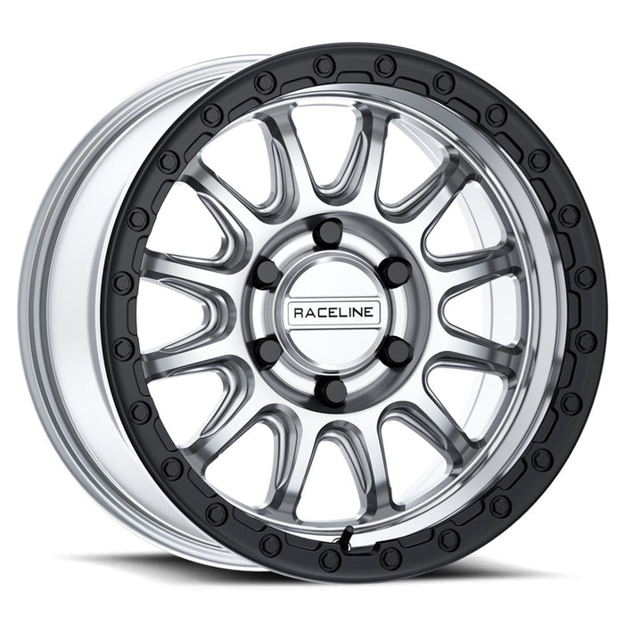 Raceline 960MB Alpha Wheel - Machined - Black Ring