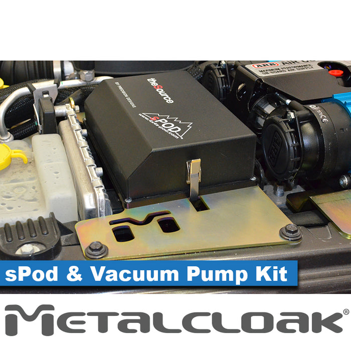 JK Wrangler (2012-2018) sPod Mount & Vacuum Pump Relocation Kit