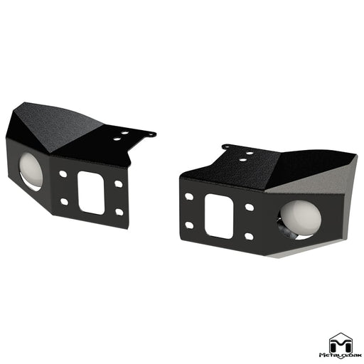 49" Crawler Light Caps for Frame-Built Bumper, JK/JL/JT