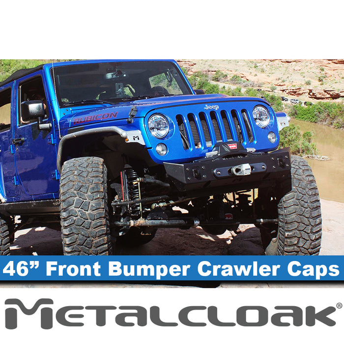 46" Crawler Caps for Frame-Built Bumper, JK/JL/JT