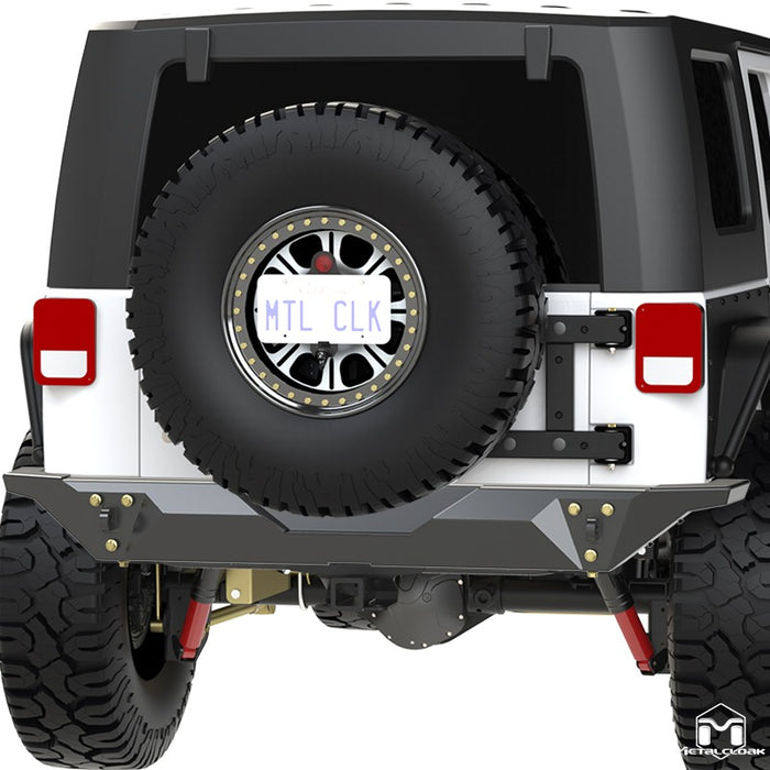 JK Wrangler Full Duty Rear Bumper, Wide Edition