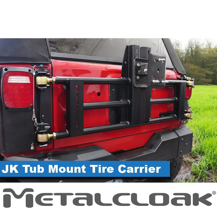 JK Wrangler Tub Mount Tire Carrier
